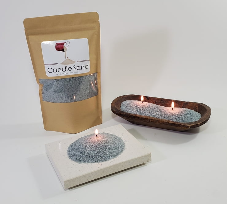 New color "Frost"- Candle Sand (Premium Quality), 2 wicks included