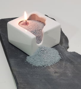 Lava Candle on Slate
