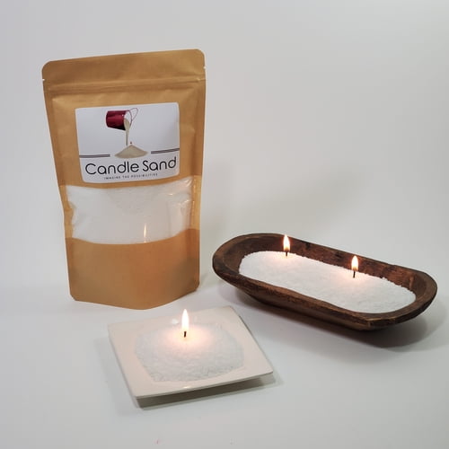 Shop BEST SELLER - Candle Sand White (Premium Quality), 2 wicks included