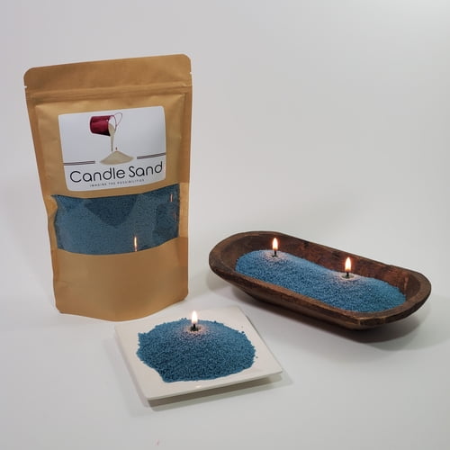 Candle Sand Ocean Blue (Premium Quality), 2 wicks included